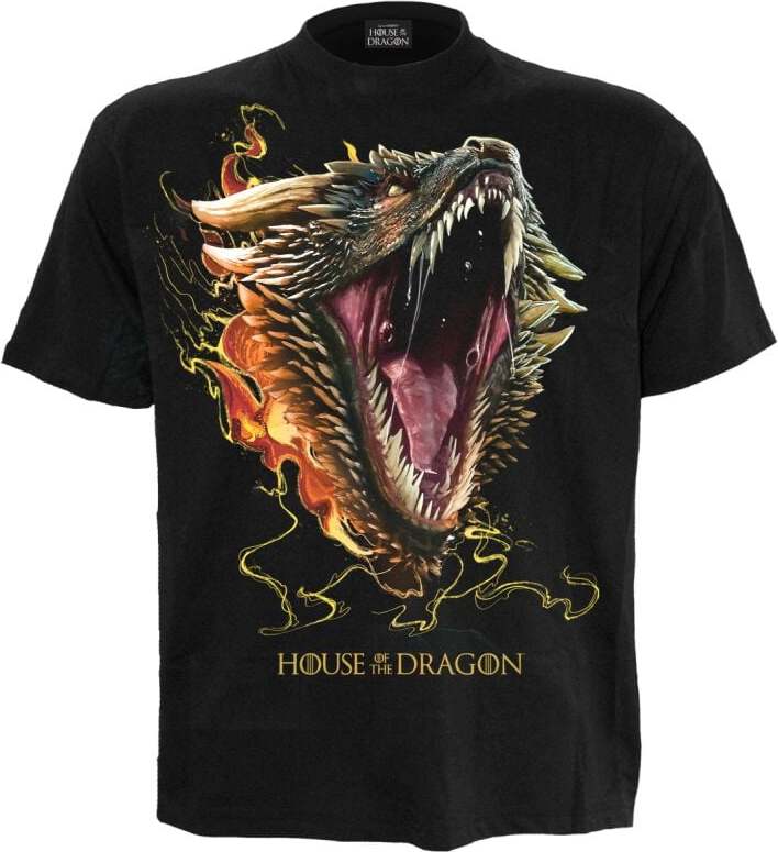 Game Of Thrones House of the Dragon - 2 - Drogon Tričko černá - Merchstore.cz