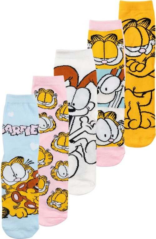 Garfield Balení 5 párů ponožek Garfield Ponožky vícebarevný - Merchstore.cz