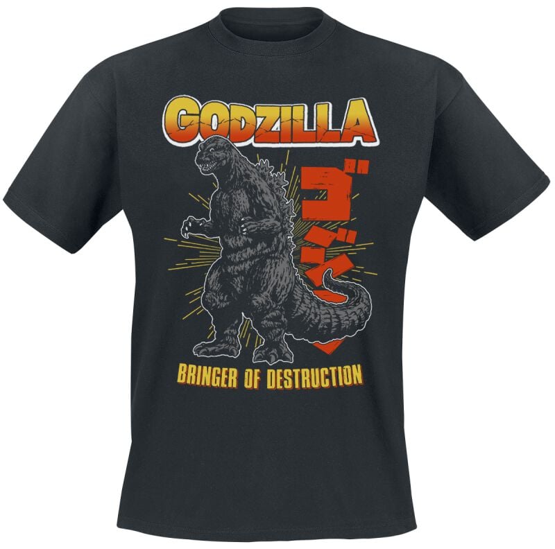 Godzilla Bringer Of Destruction Tričko černá - Merchstore.cz