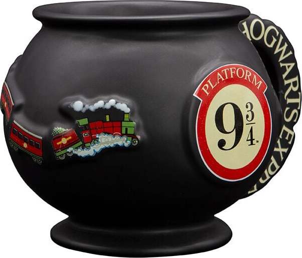 Harry Potter 3D hrnek Platform 9 3/4 Hrnek cerná/cervená/bílá - Merchstore.cz