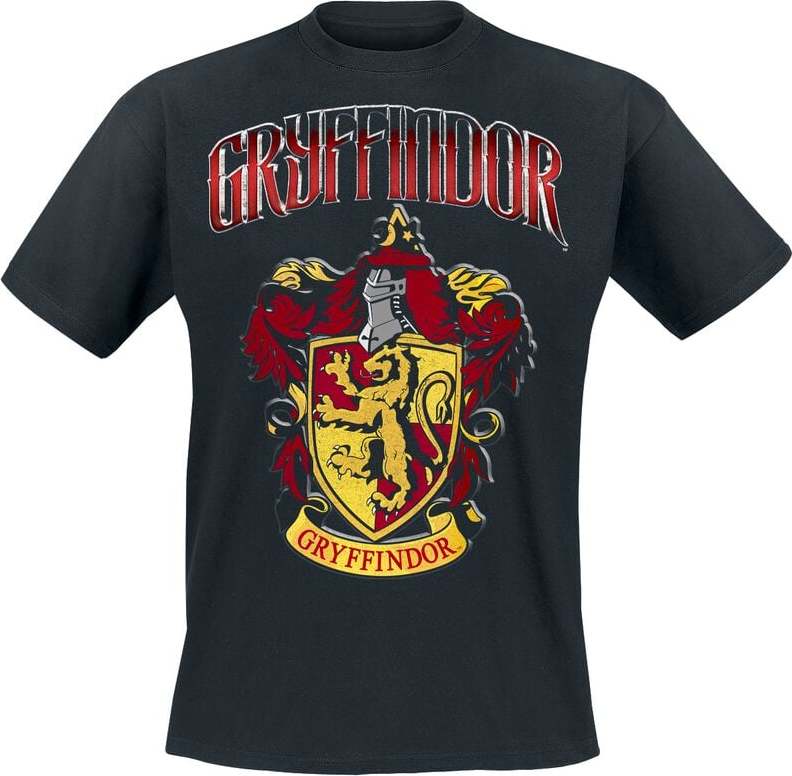 Harry Potter Gryffindor Tričko černá - Merchstore.cz