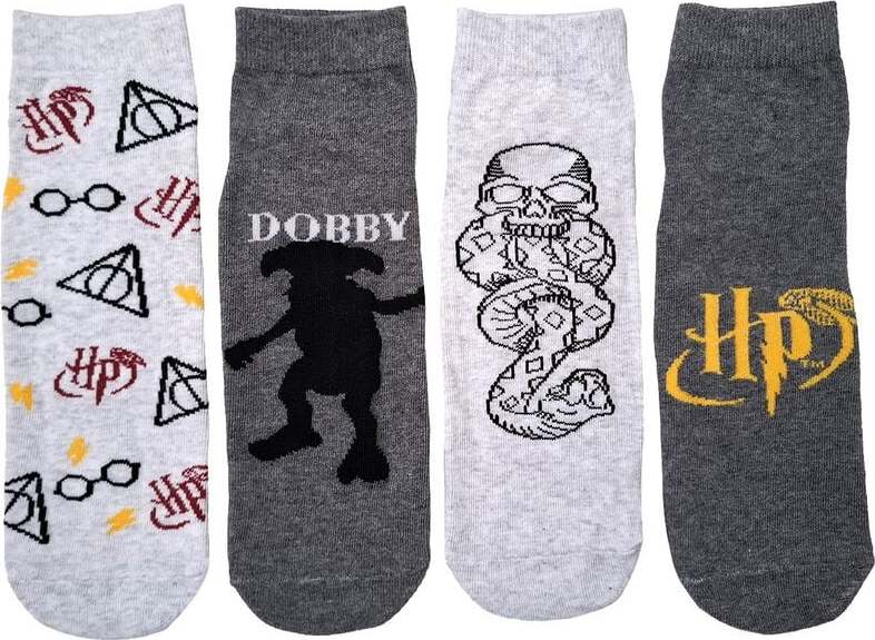 Harry Potter Harry Potter - Dobby - Death Eaters (balení 4 ks) Ponožky vícebarevný - Merchstore.cz Harry Potter Harry Potter - Dobby - Death Eaters (balení 4 ks) Ponožky vícebarevný - Merchstore.cz
