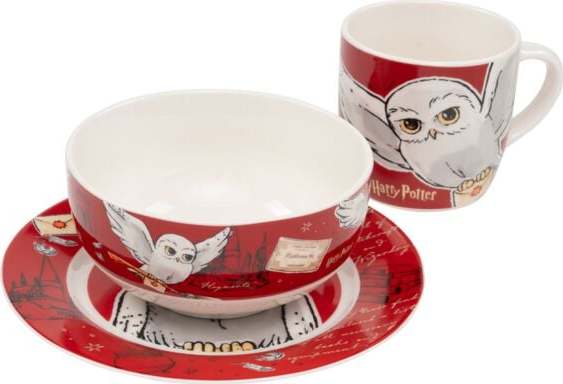 Harry Potter Hedwig Owl Jídelní sada vícebarevný - Merchstore.cz Harry Potter Hedwig Owl Jídelní sada vícebarevný - Merchstore.cz
