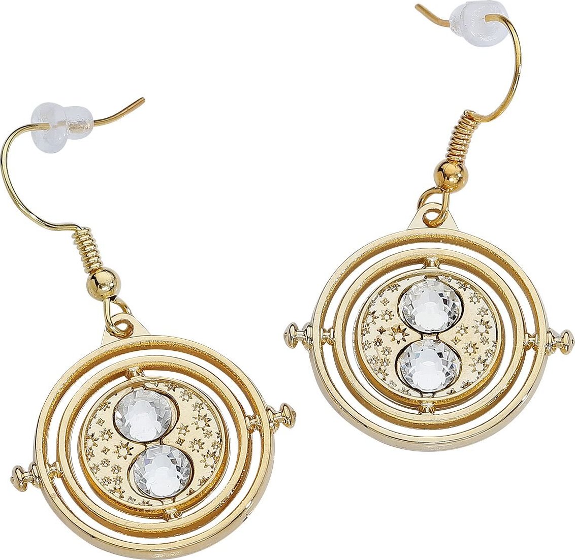 Harry Potter Hermione's Time Turner sada náušnic zlatá - Merchstore.cz Harry Potter Hermione's Time Turner sada náušnic zlatá - Merchstore.cz