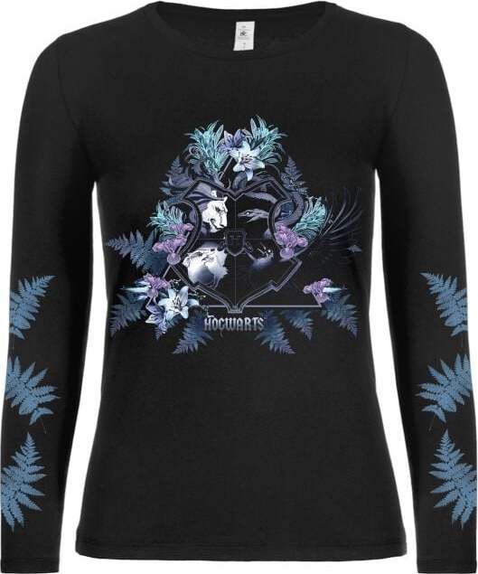 Harry Potter Hogwarts Dámské tričko s dlouhými rukávy černá - Merchstore.cz Harry Potter Hogwarts Dámské tričko s dlouhými rukávy černá - Merchstore.cz