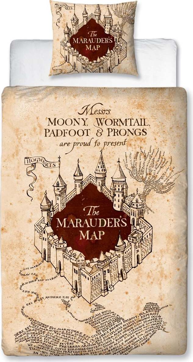 Harry Potter Marauder's Map Ložní prádlo vícebarevný - Merchstore.cz