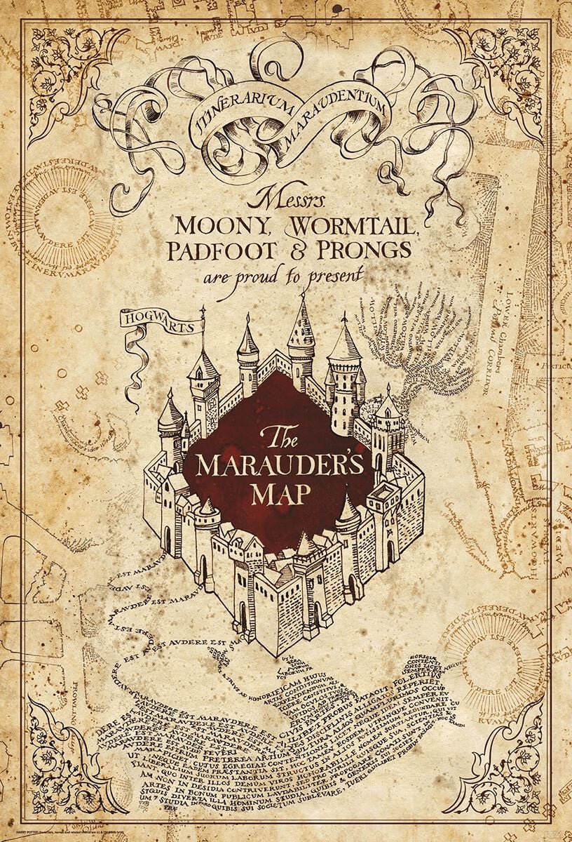 Harry Potter Marauder's Map plakát vícebarevný - Merchstore.cz
