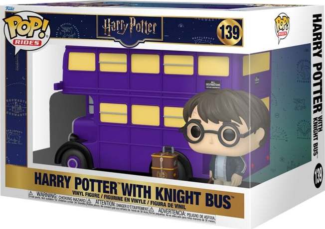 Harry Potter Vinylová figurka č.139 Harry Potter With Knight Bus (Pop! Rude Super Deluxe) Sberatelská postava standard - Merchstore.cz