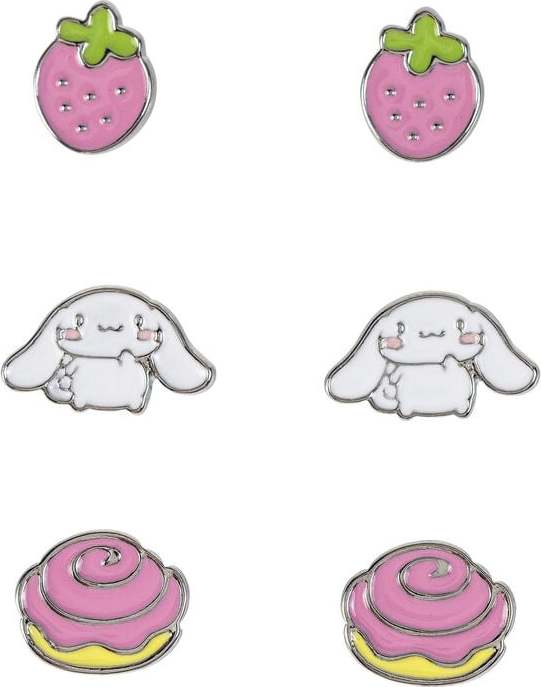 Hello Kitty Cinnamoroll sada náušnic vícebarevný - Merchstore.cz