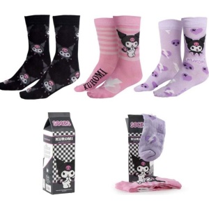 Hello Kitty Kuromi Ponožky vícebarevný