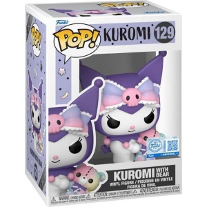 Hello Kitty Vinylová figurka č.129 Kuromi with Bear Sberatelská postava standard
