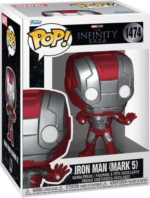 Iron Man Vinylová figurka č.1474 Iron Man (Mark 5) Sberatelská postava vícebarevný - Merchstore.cz Iron Man Vinylová figurka č.1474 Iron Man (Mark 5) Sberatelská postava vícebarevný - Merchstore.cz