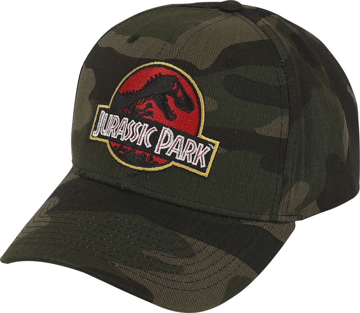 Jurassic Park Camo Logo Baseballová kšiltovka vícebarevný - Merchstore.cz