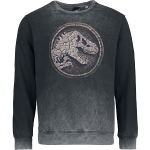 Jurassic Park Cracked Earth Svetr šedá