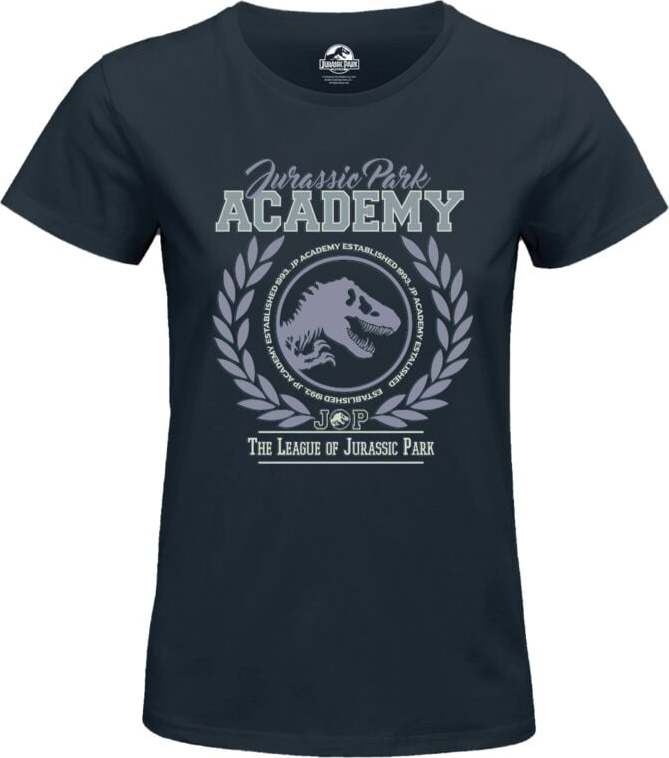 Jurassic Park Jurassic Park Academy Dámské tričko námořnická modrá - Merchstore.cz