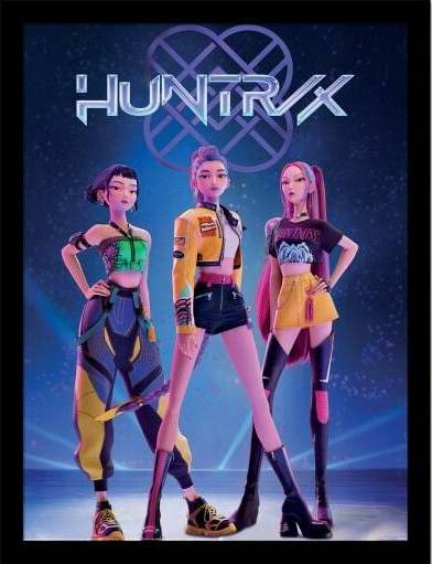KPop Demon Hunters Huntrix Zarámovaný obraz barevný - Merchstore.cz