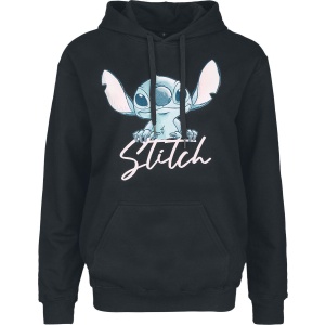 Lilo & Stitch Stitch - Watercolour Dámská mikina s kapucí černá