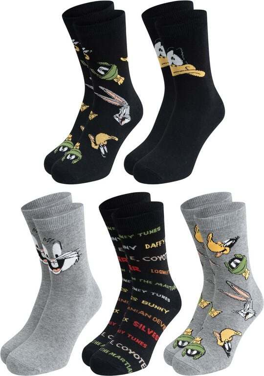 Looney Tunes Balení 5 párů ponožek Looney Tunes Ponožky vícebarevný - Merchstore.cz Looney Tunes Balení 5 párů ponožek Looney Tunes Ponožky vícebarevný - Merchstore.cz
