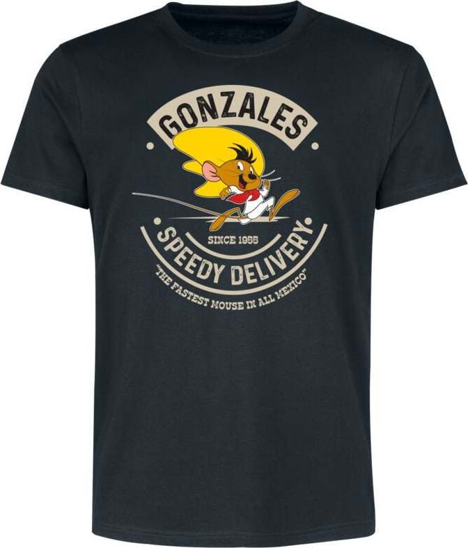 Looney Tunes Speedy Gonzales Tričko černá - Merchstore.cz