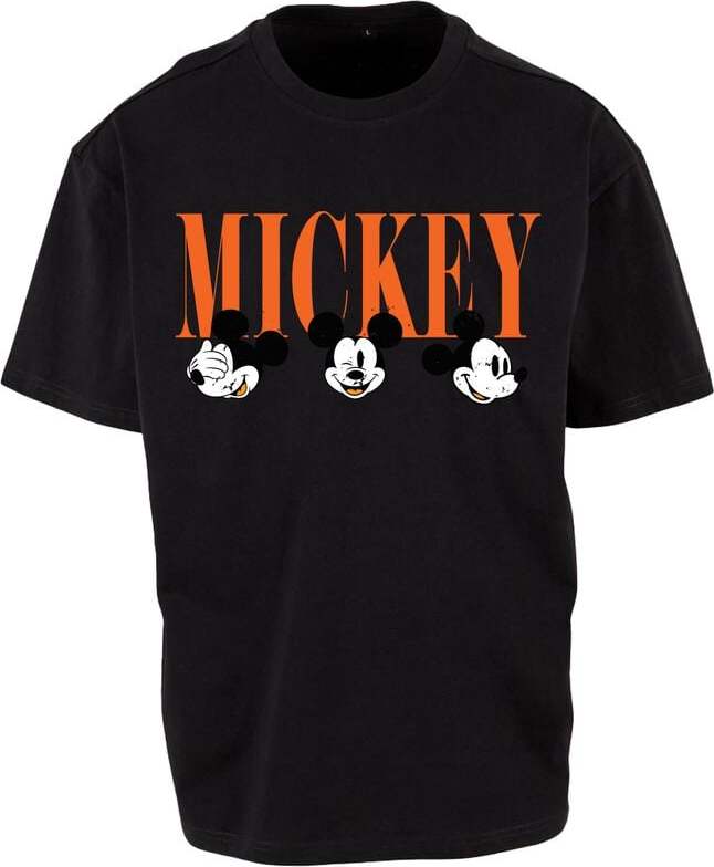 Mickey & Minnie Mouse Faces Tričko černá - Merchstore.cz