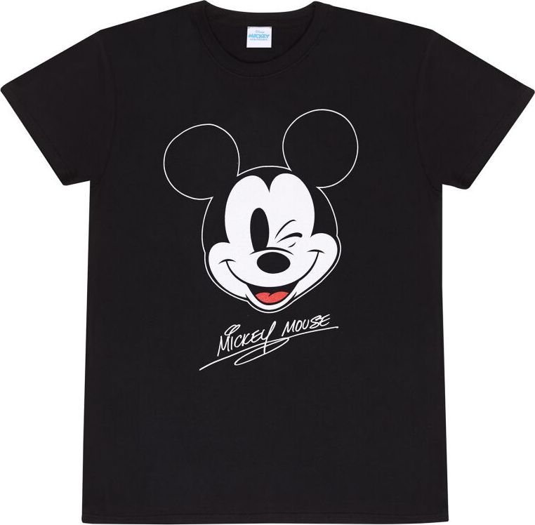 Mickey & Minnie Mouse Mickey Face Tričko černá - Merchstore.cz