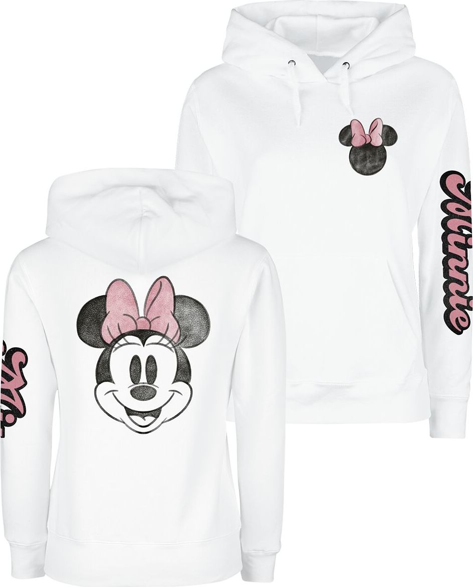 Mickey & Minnie Mouse Minnie Beauty Dámská mikina s kapucí bílá - Merchstore.cz