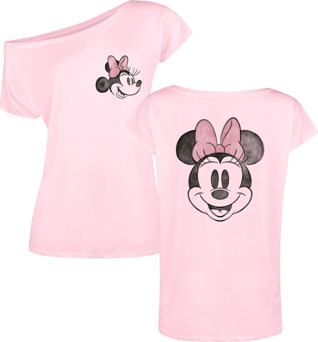 Mickey & Minnie Mouse Minnie Beauty Dámské tričko světle růžová - Merchstore.cz