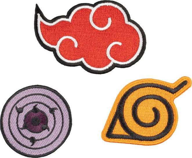 Naruto Sada 3 ks nášivek nášivka standard - Merchstore.cz Naruto Sada 3 ks nášivek nášivka standard - Merchstore.cz