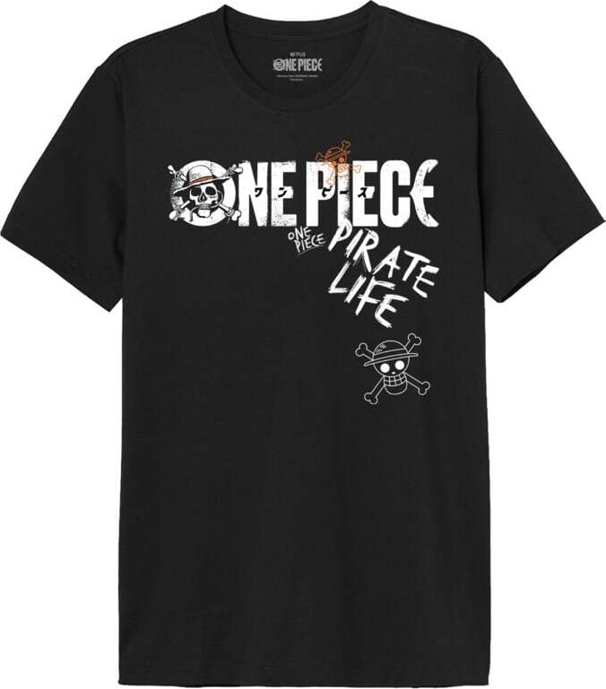 One Piece Pirate Life Tričko černá - Merchstore.cz