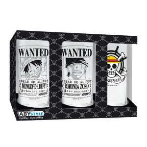 One Piece Sada skleniček sada sklenicek průhledný - Merchstore.cz