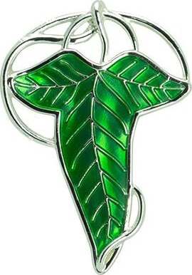 Pán prstenů Lorien Leaf Odznak zelená - Merchstore.cz