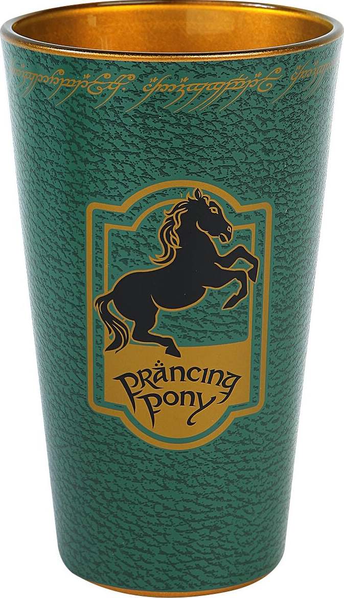 Pán prstenů Prancing Pony sklenicka zelená - Merchstore.cz Pán prstenů Prancing Pony sklenicka zelená - Merchstore.cz
