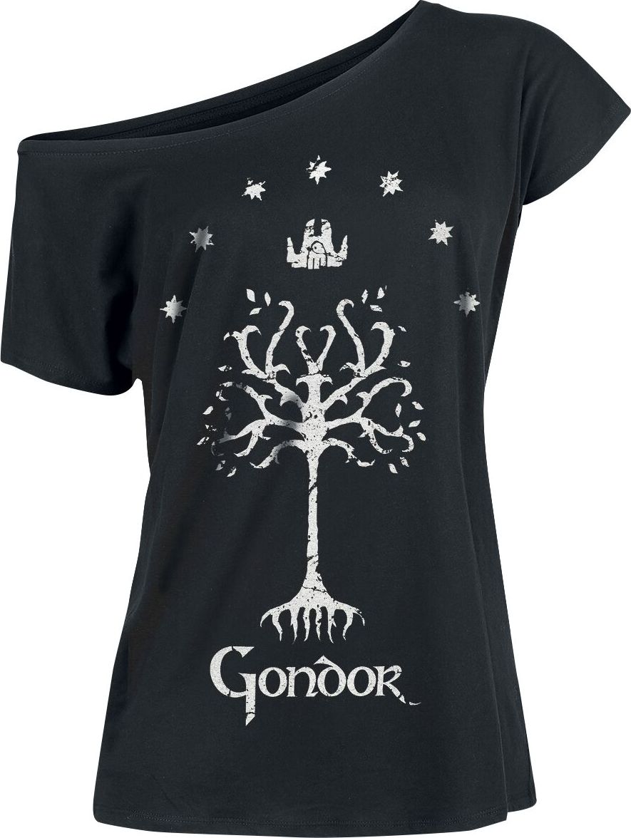 Pán prstenů Tree Of Gondor Dámské tričko černá - Merchstore.cz