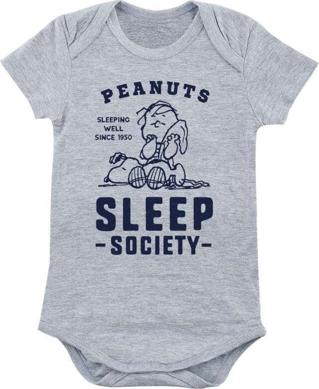 Peanuts Charlie Brown und Snoopy - Sleep Society body prošedivelá - Merchstore.cz
