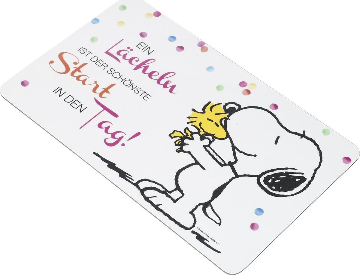 Peanuts Ein Lächeln ist der schönste Start in den Tag! Krájecí prkénko vícebarevný - Merchstore.cz Peanuts Ein Lächeln ist der schönste Start in den Tag! Krájecí prkénko vícebarevný - Merchstore.cz