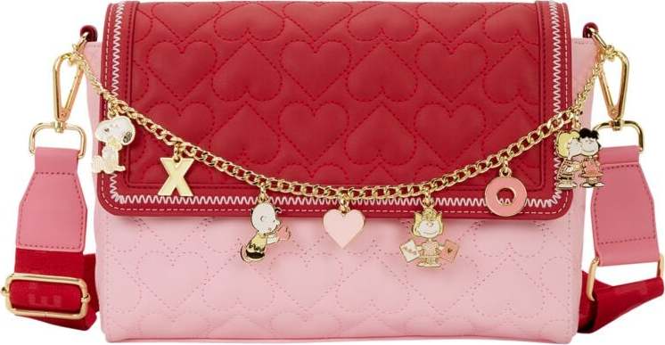 Peanuts Loungefly - Snoopy XO Charm Kabelka vícebarevný - Merchstore.cz