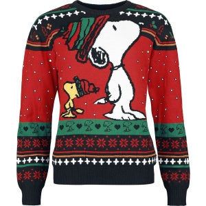 Peanuts Snoopy And Woodstock Pletený svetr vícebarevný