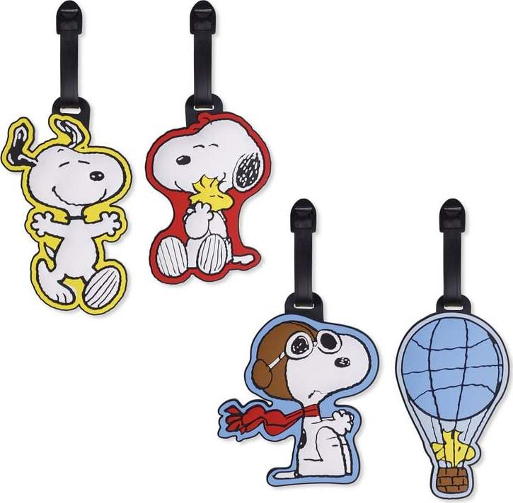 Peanuts Štítky na batožinu Snoopy Přívěsek na tašku vícebarevný - Merchstore.cz