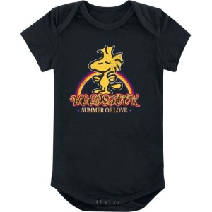 Peanuts Woodstock - Piece, Love And Music body černá
