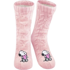 Peanuts Zimní ponožky Snoopy Ponožky světle růžová