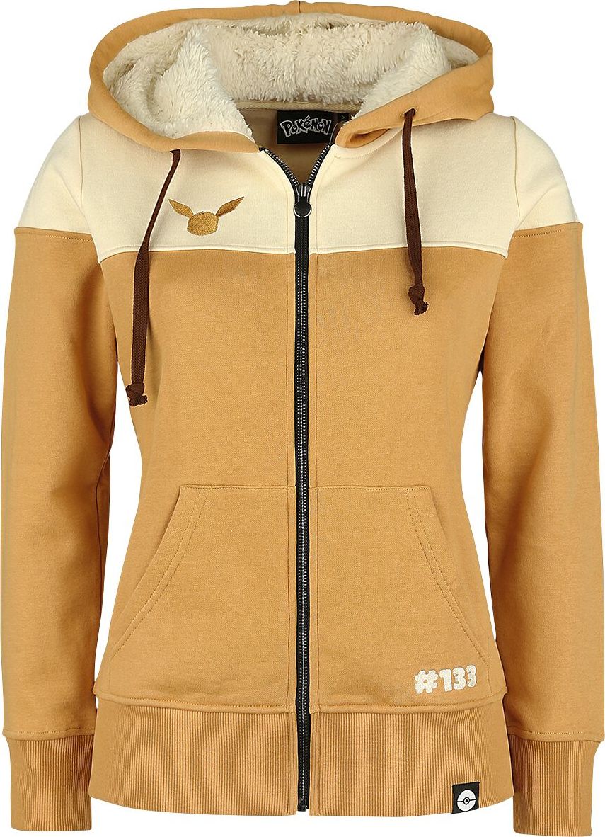 Pokémon Eevee - Cosplay Dámská mikina s kapucí na zip vícebarevný - Merchstore.cz