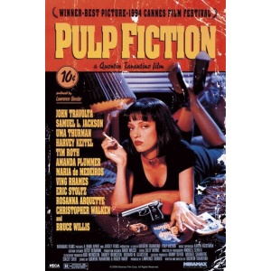 Pulp Fiction Cover (Mia Wallace on Bed) plakát vícebarevný