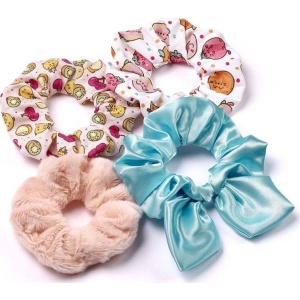 Pusheen Balení 4 ks gumiček do vlasů Vlasové gumičky vícebarevný