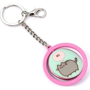 Pusheen Hi & Bye - Spin Klíčenka stríbrná