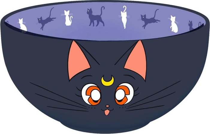 Sailor Moon Luna Cereální miska modrá - Merchstore.cz Sailor Moon Luna Cereální miska modrá - Merchstore.cz