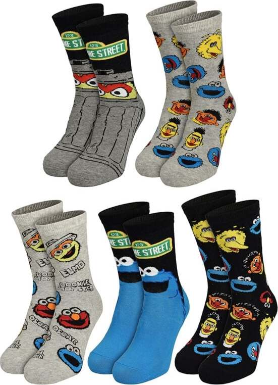Sesame Street Balení 5 párů ponožek Sesamestreet Ponožky vícebarevný - Merchstore.cz