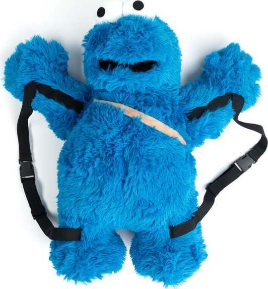 Sesame Street Cookie Monster Batoh modrá/cerná - Merchstore.cz