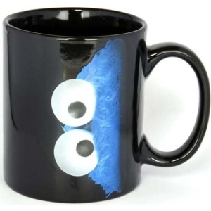 Sesame Street Cookies Hrnek cerná/modrá/bílá