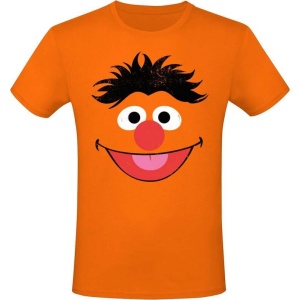 Sesame Street Ernie - Huge Face Tričko oranžová