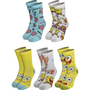 SpongeBob SquarePants Balení 5 párů ponožek SpongeBob SquarePants Ponožky vícebarevný